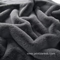 Reversible Rabbit Faux Fur Throw Blanket